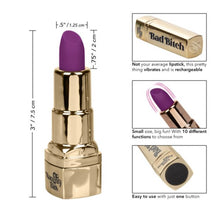 Load image into Gallery viewer, Naughty Bits Bad Bitch Lipstick Vibrator